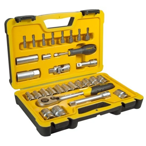 Stanley FatMax selyemfényű króm dugókulcs készlet 1/2&quot;, 30 részes