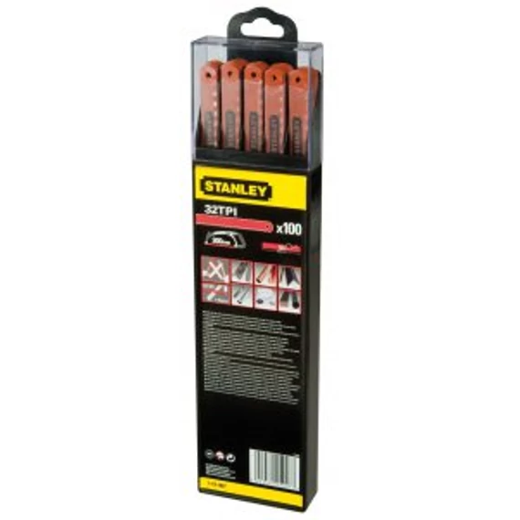 Stanley 1-15-907 300mm-es HSS RUBIS 12-es fog fémfűrészlap 100db