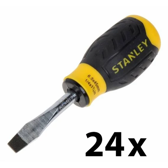 Stanley FatMax CushionGrip™ lapos marokcsavarhúzó 6,5x30mm, 24db
