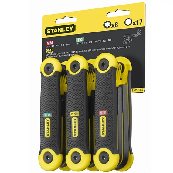 Stanley FatMax imbuszkulcs készlet, 25 részes