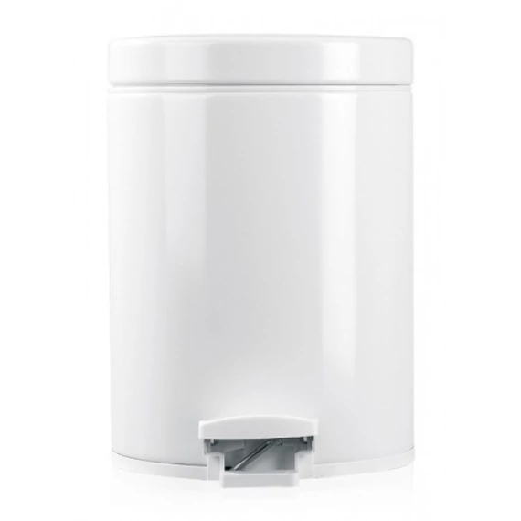Classic pedálos szemetes kuka, fehér, 5 l
