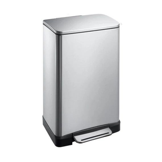 Eko pedálos szemetes kuka, szálcsiszolt, 30 l