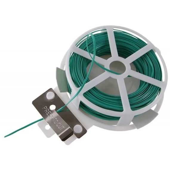 Kötöződrót PVC bevonattal, vágóéllel, 0.9mmx30m