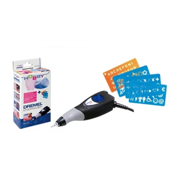 Dremel Engraver + 3 fúvóka + 4 sablon gravírozó