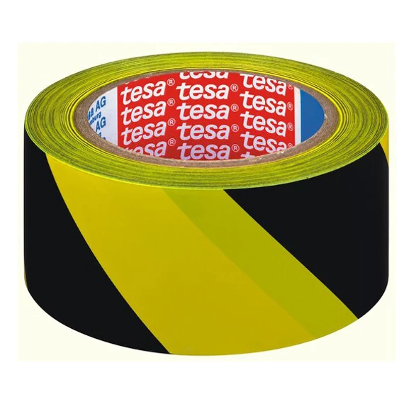 Tesa 60760-93 jelölőszalag, fekete-sárga, 33mx50mm