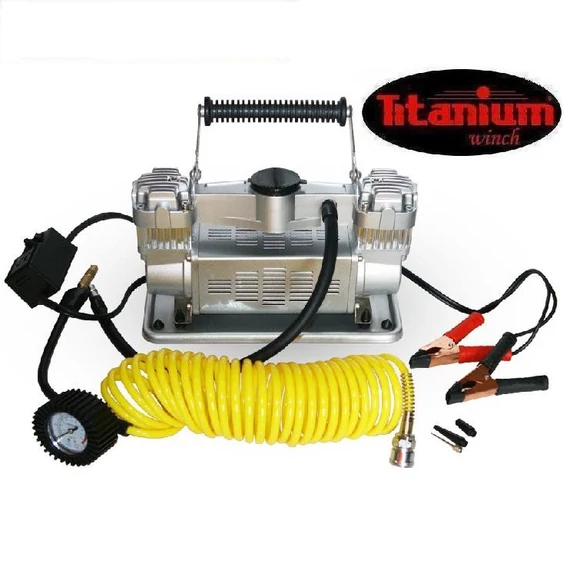 Titanium autós kompresszor, kéthengeres, 12V