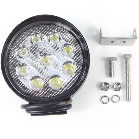 Autós LED munkalámpa 27W (9db LED)
