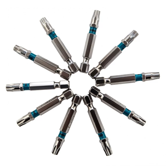 Gross csavarbehajtó bit készlet, S2, Torx, 40x50mm, 10db