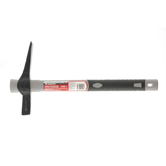 MTX Mini csákány, gumi borítású üvegszálas nyél, 385mm, 500g
