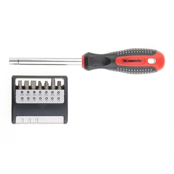 MTX csavarhúzó bitkészlettel, 1/4&quot;, CrV, 14 db