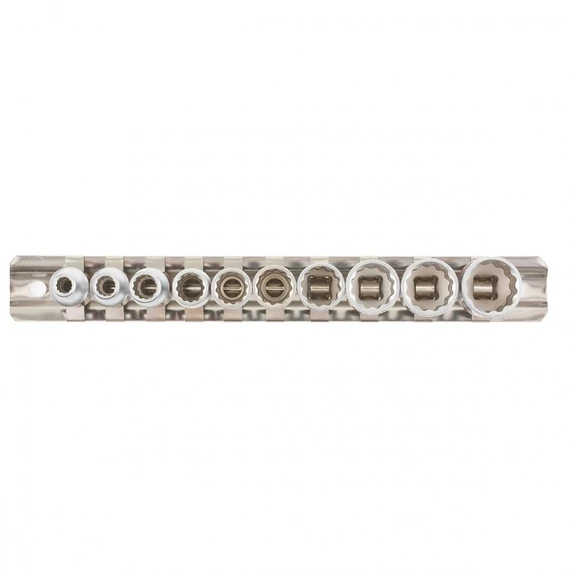 MTX biHexagonal dugókulcs készlet, 1/4&quot;, 4-13mm, 10 részes