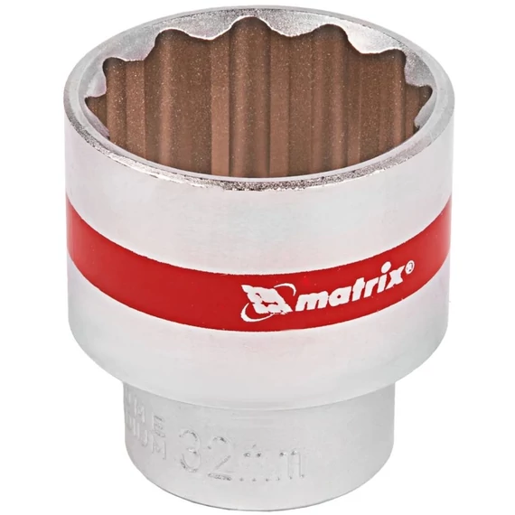 MTX Master dugókulcs, 12 oldalas, CrV, 1/2&quot;, 32mm