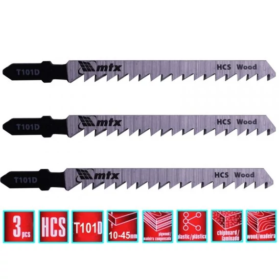 MTX professional T101D dekopír fűrészlap fához, 75x4mm, 3db