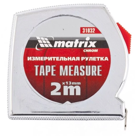MTX mérőszalag, kétoldalas, krómozott, 2mx13mm