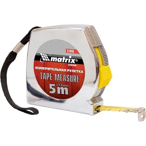MTX mérőszalag, kétoldalas, krómozott, 5mx13mm