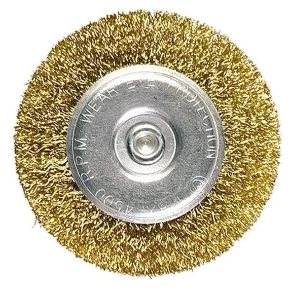 MTX drótkorong, kefekorong, réz, hullámos, 75x6mm