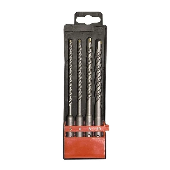 MTX SDS-Plus betonfúrószár készlet, VK8, központosított fej, 5-10x160mm, 4db-os