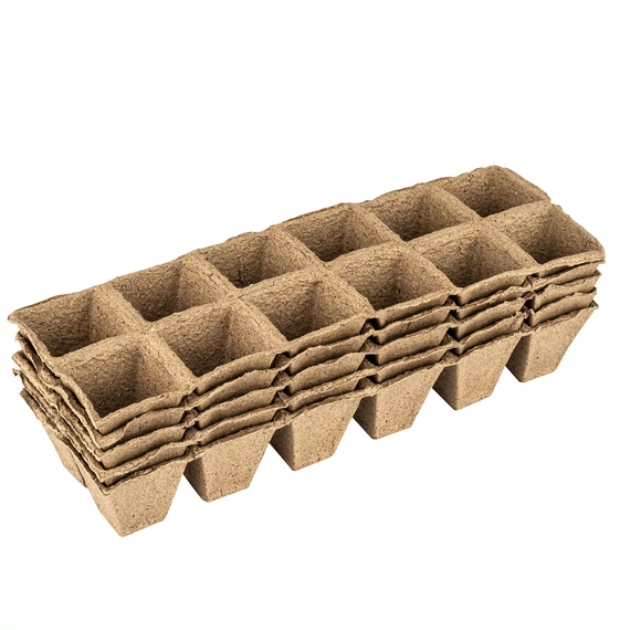 Palántacserép, tőzeg, 12 cellás, 310х100х50 mm, 5db