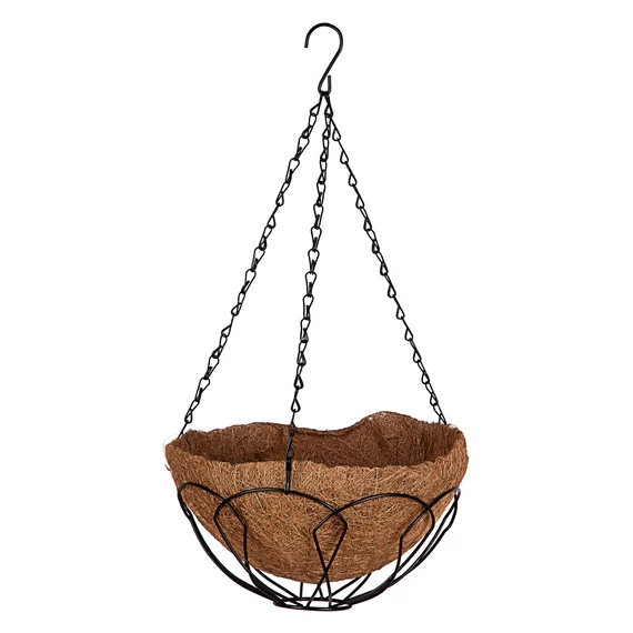  Palisad függesztett kókusz virágtartó, 25cm