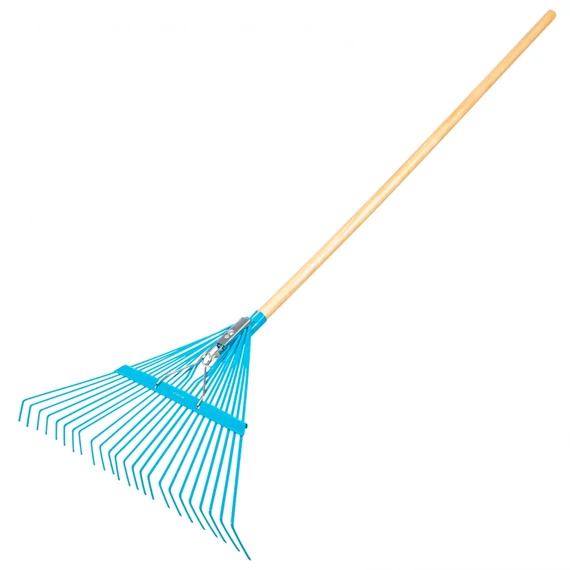 Palisad ventilátor gereblye, acél, lakkozott nyél, 24 lapos ág, 540x1450mm