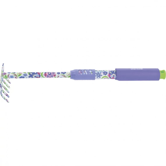 Palisad Mini gereblye, hosszabbított, gumírozott nyél, 5 fog, 85x440mm