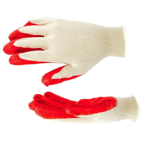 Palisad munkakesztyű, pamut, latex bevonat, 8
