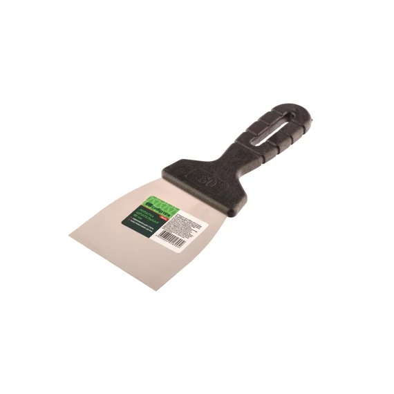 Sibrtech spatulya, rozsdamentes acél, műanyag nyél, 100mm
