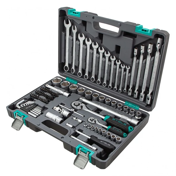 Stels szerszámkészlet, 1/2", 1/4", CrV, 88 db-os