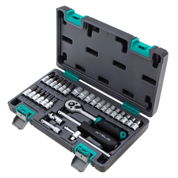 Stels szerszámkészlet, 1/4&quot;, CrV, 29 db-os