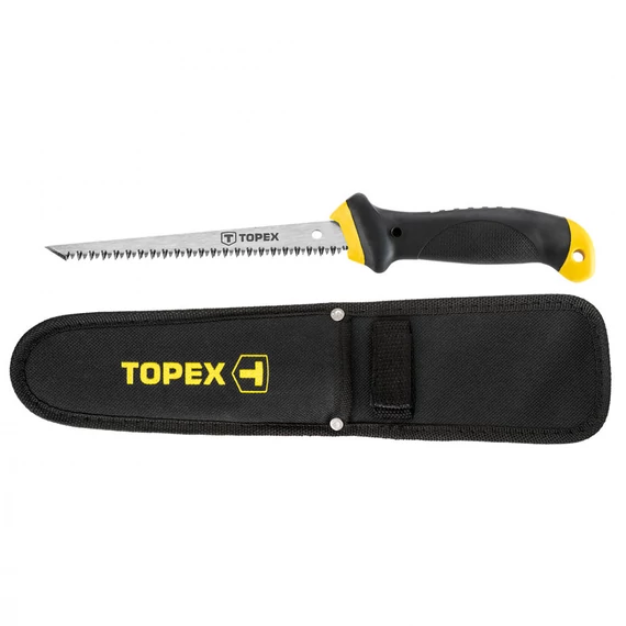Topex gipszkartonfűrész, műanyag nyéllel, tokkal, 150mm