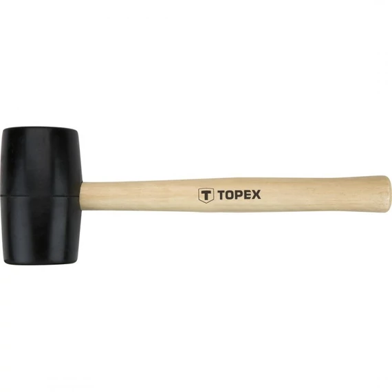 Topex gumikalapács fa nyéllel, 50mm, 340g