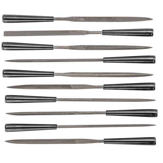 Topex tűreszelő készlet, 3x140mm, 10 részes