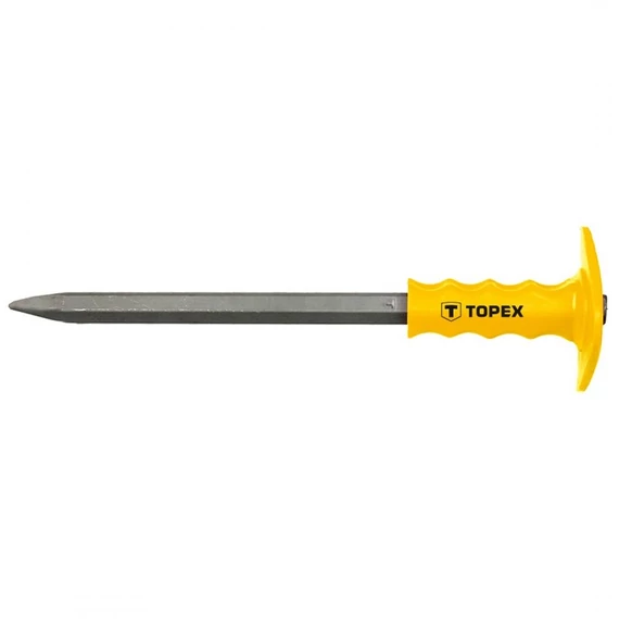 Topex falvéső kézvédővel, hegyes, 400x19mm