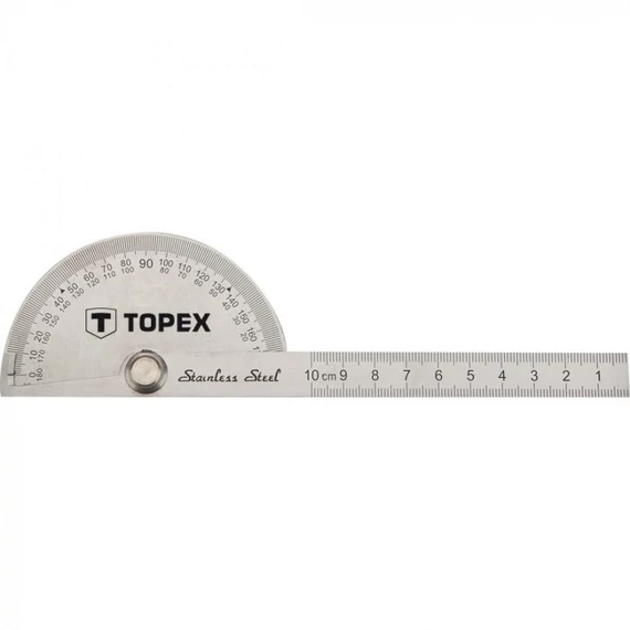 Topex szögmérő, vonalzós, 200mm