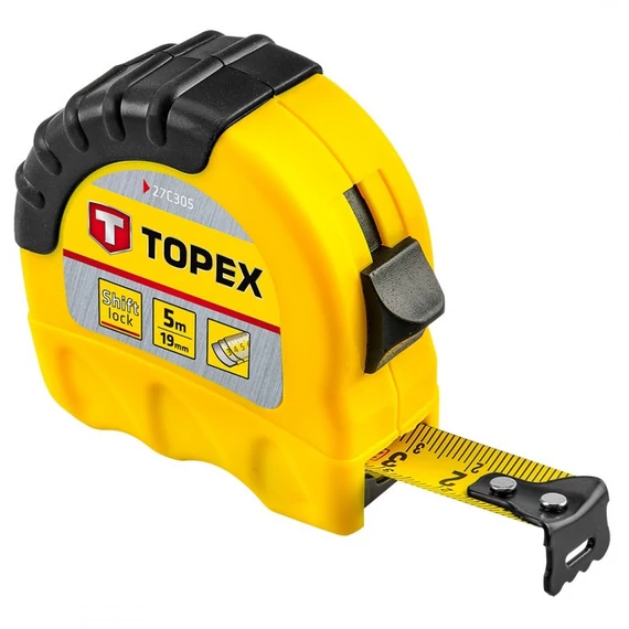 Topex ShiftLock mérőszalag, 25mmx10m