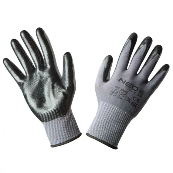 Neo Tools munkavédelmi kesztyű, nitriles, nylon, 10&quot;