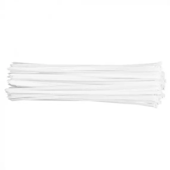 Topex kábelkötegelő, fehér, 7.6x500mm, 75db