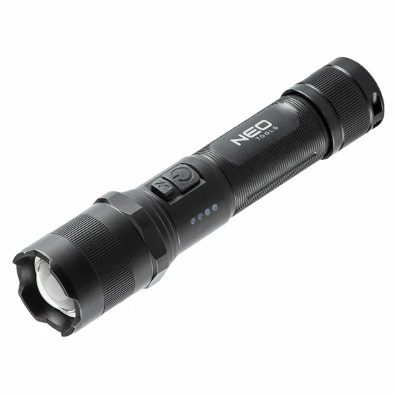 Neo Tools zseblámpa, tölthető, USB, 10W