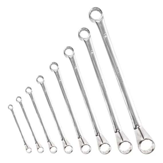 Topmaster Pro csillagkulcs készlet, hajlított, Cr-V, 6-22mm, 8db