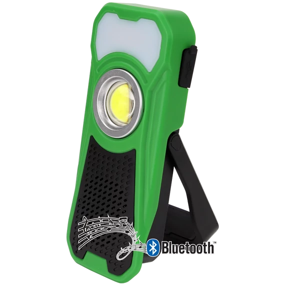 Tracon akkus LED kézi lámpa, Bluetooth hangszóróval 10/3W, 500/180lm