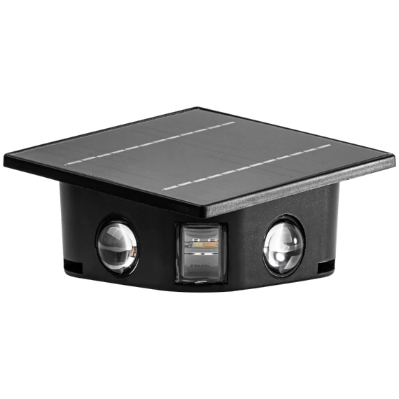 Tracon napelemes kerti falilámpa, 0.4W, 3000K, 36lm