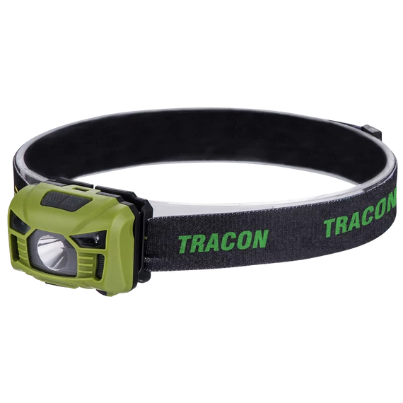 Tracon fejlámpa, akkumulátoros, mozgásérzékelős kapcsolással, 3W, 120lm