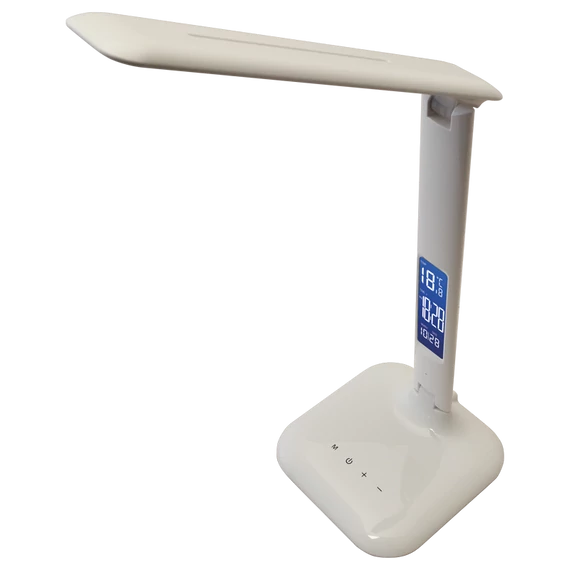Tracon LED asztali lámpa, szab. fényerő és színhőmérséklet, LCD kijelző 4W