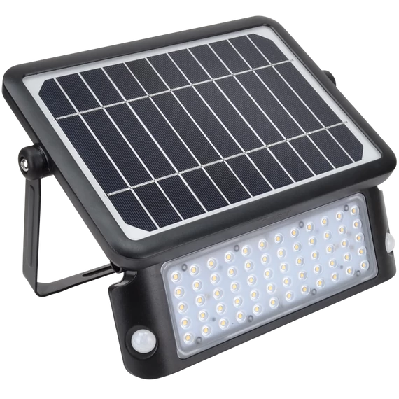 Tracon napelemes LED fényvető, mozgásérzékelővel 10W, 1080lm, 4000K