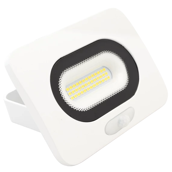 Tracon SMD fényvető mozgásérzékelővel, fehér 10W, 800lm, 4000K