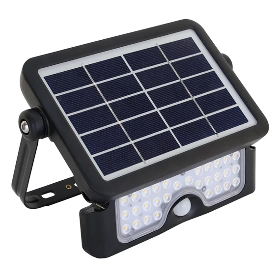 Tracon napelemes LED fényvető, mozgásérzékelővel 5W, 500lm, 4000K