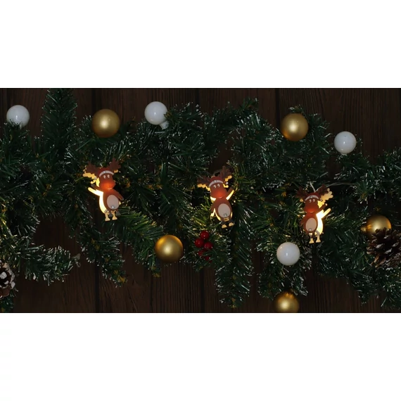 Tracon X22066 karácsonyi fényfüzér, Rudolf, 1.35m, 10LED, 3000K