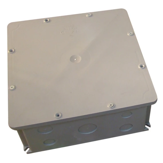 Tracon műanyag szerelődoboz, falon kívüli, szürke, IP44, 250x250mm