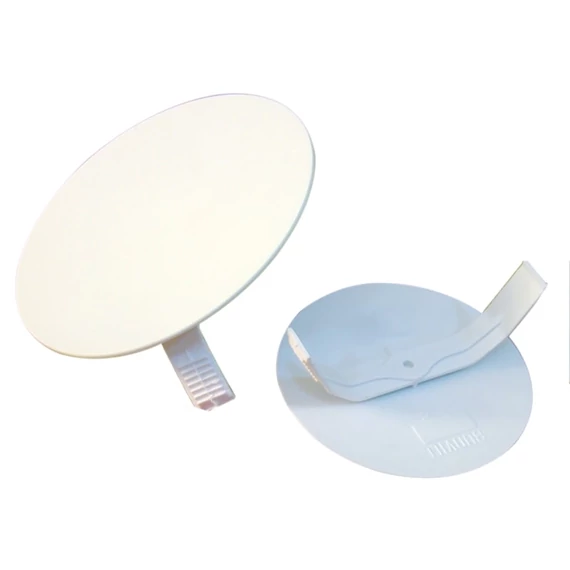 Tracon dobozfedél, rugós, fehér, D=69mm