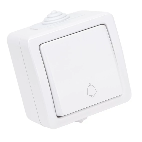 Falon kívüli csengőnyomó, 10AX/250VAC, IP54